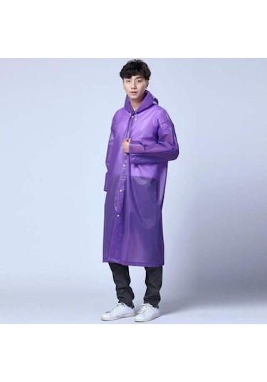 Marlux Unisex Mor Yağmurluk