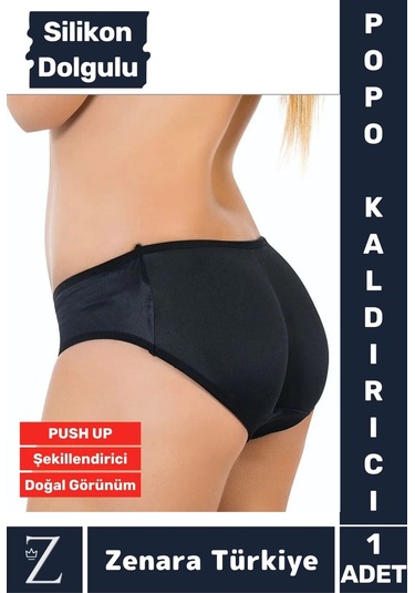 Özel Üretim İz İç Göstermez Push Up Kaymaz Popo Kaldıran Şekillendiren Destekleyici Dolgulu Korse Siyah