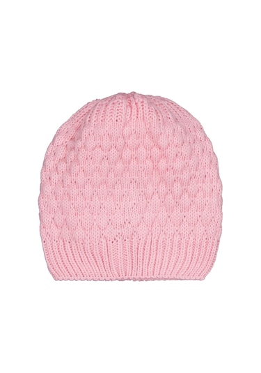 Civil Baby Çift Ponponlu Bebek Uni Basic Bere - Pembe Standart