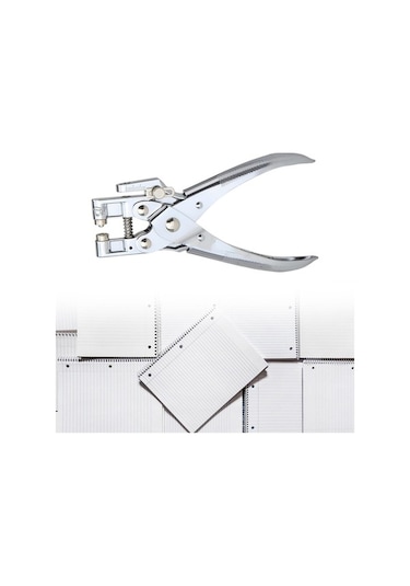 Pazly Suntek Punk Pul Pensier İzleme Metal Grommet Eyel Del Bantları 16.5x10cm Js Gümüş