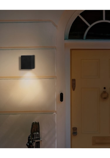 Beliani Siyah 2 Li Led Dış Mekan Duvar Lambası Seti, Modern Tasarım Ve Ip54 Korumalı Lambader Diğer