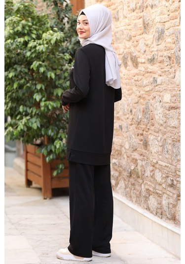 Cemre Tesettür Takım Siyah Siyah