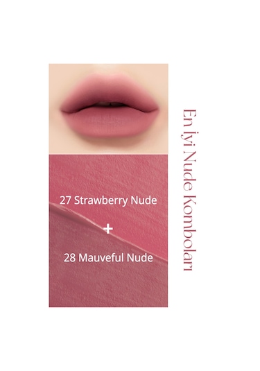 Peripera Ink Velvet Ruj 28 Mauveful Nude