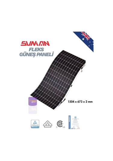 Sunman 175 Wp Flex Solar Panel - Esnek Güneş Enerji Paneli