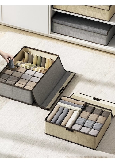 Myston House İç Çamaşırı, Çorap Ve Sütyen Saklama Düzenleyicisi 194310520 Gri