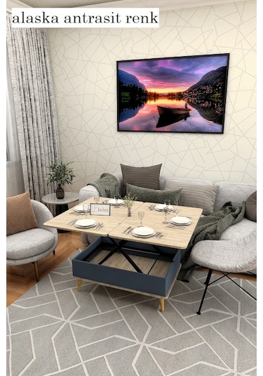 Kolexonline Desensiz Akıllı Sihirli Sehpa 3 Kademeli