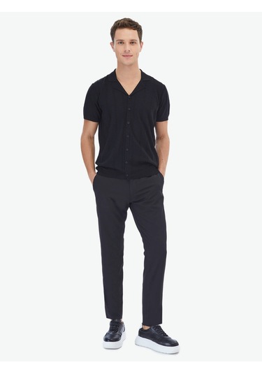 Siyah Regular Fit Casual Gömlek Siyah