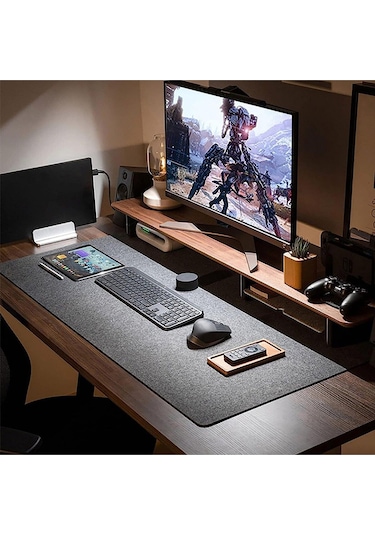 Çalışma Masası Düzenleyici Keçe Bilgisayar Mouse Pedi Mat 100x44 Cm A10