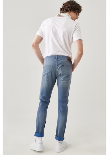 Lee Erkek Kot Pantolon L719026UQ UQ AÇIK MAVİ Mavi