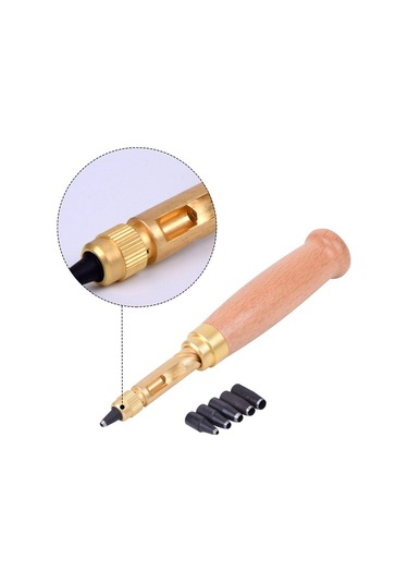 Soulader 6 Farklı Uç Boyutu İle Profesyonel Vida Delme Ve Deri İşleme Seti - 1.5mm, 2mm, 2.5mm, 3mm, 3.5mm, 4mm Matkap Uçları İçeren Kapsamlı El Aleti Kiti Beyaz - Siyah