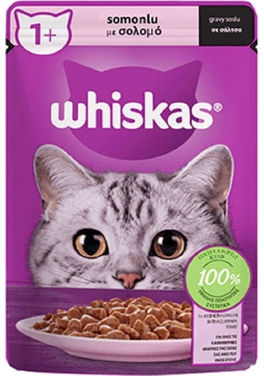 Whiskas Pouch Somonlu Yaş Kedi Maması 85 Gr X 28 Adet