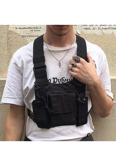 Besthome1 Askılı Camouflage Vesta Çantası - Oxford Kumaş, Kemerli Outdoor Sırt Çantası Haki Haki