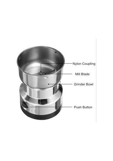 Lyon Ev Tipiçok Fonksiyonlu Küçük Kahve Değirmeni Mavisi