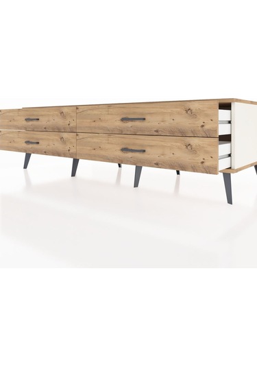 Kronos Tv Ünitesi 4 Çekmeceli 176x59x51 Aytaşı-çam/çam Atlas Çam/atlas Çam