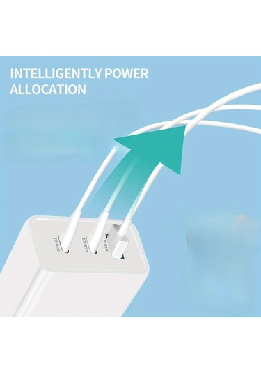 Xuweiwei 65w Gan Şarj Cihazı 2si 1 Arada 15m Kablo Hızlı Duvar Şarj Aleti Macbook İphone Samsung Dell İpad Uyumlu Altın