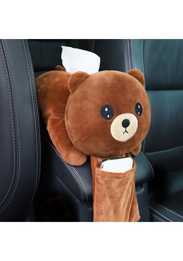 Suntek Araba Doku Tutucu Peluş Ayı Yaratıcı Yumuşak Evrensel Kahverengi