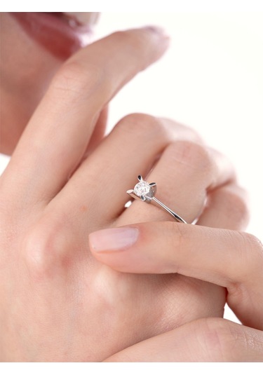 0,40 Karat E Renk Hrd Sertifikalı Tektaş Pırlanta Yüzük-841