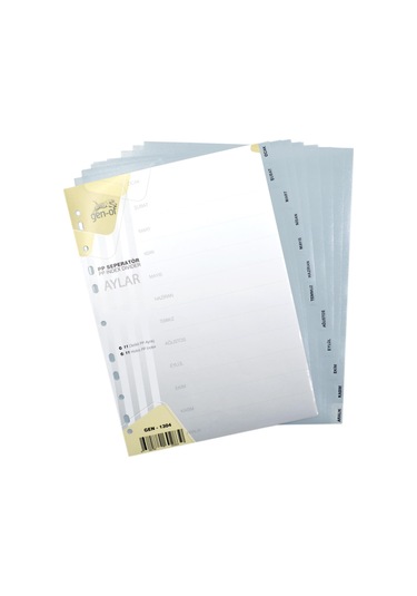 Gen Of Ayraç Seperatör Türkçe 12 Ay 3 Adet Gen 1304