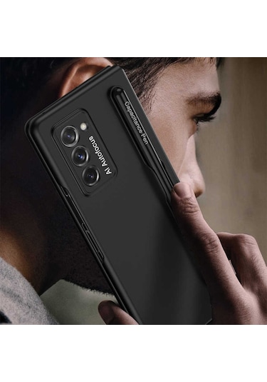 Galaxy Z Fold 2 Kılıf Zore Espen Kalem Bölmeli Kılıf