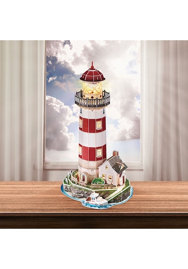 Deniz Feneri 3d Puzzle Led Işıklı L540h