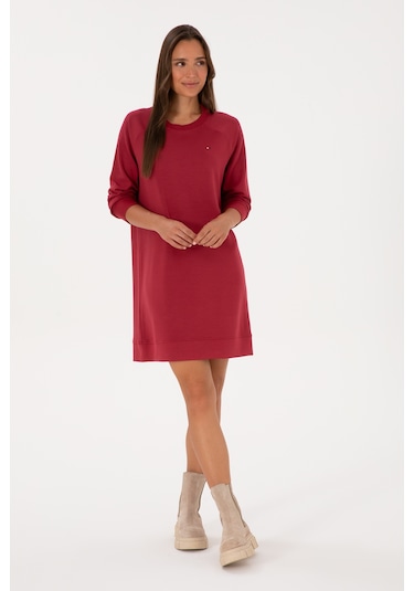 U.s. Polo Assn. Kadın Elbise Örme 50313438-vr104 Koyu Frambuaz/dark Raspberry