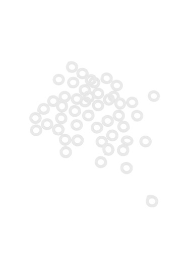 Homyl 100 Parça Beyaz Kauçuk Dart Kök Mil O-yüzükler