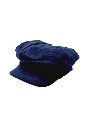 Uniquetrenders Kadın Arkadan Lastikli Kışlık Baretta Şapka Lacivert
