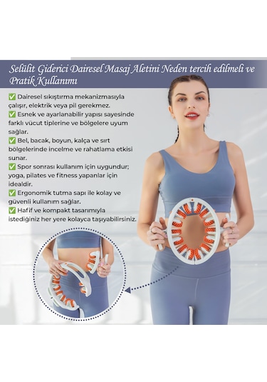 Relaxus Sıkılaştırma Etkili 3 Parçalı Çok Fonksiyonlu Masaj Al...