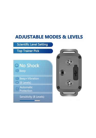 Geeroyoo Renkli Ekranlı Köpek Eğitim Kolyesi - 8 Seviye Hassasiyet, Ip67 Su Geçirmez, Tüm Boyutlardaki Köpekler İçin