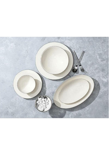 Porland Cortot Alumilite 25 Parça 6 Kişilik Kahvaltı Takımı Beyaz