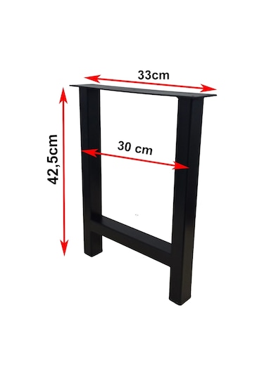 CVTdesign Bank Ayağı Ev Ofis İş Yeri Kütük Orta Sehpa Ayağı Metal Ayak