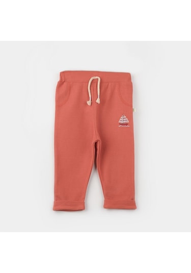 Biorganic Sun Lets Sail Patiksiz Bebek Pantolonu 57906 Kiremit