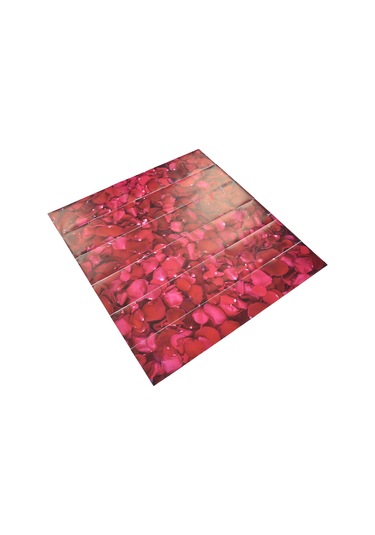 Shineyee 6 Adet 3d Pvc Merdiven Stickerı - Otomatik Yapışkan, Su Geçirmez, Dekoratif Gül Yaprağı Deseni, 100x18 Cm, Kolay Kurulum Diğer