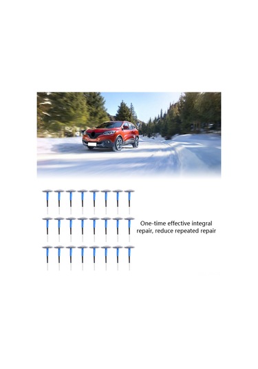 Xiyyadms Oto, Motosiklet Ve Elektrikli Araçlar İçin 24 Adet Mantar Çivi Tamir Filmi 48 6mm - Yüksek Sıcaklık Dayanıklı, Kaliteli Kauçuk, Tek Seferde Etkili Tamir