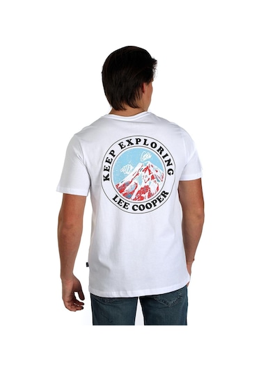 Lee Cooper Grapes Erkek O Yaka T-shirt Beyaz-19040-beyaz Beyaz