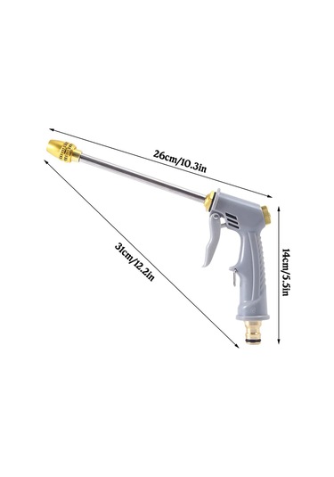 Yüksek Basınçlı Su Hortumu Ucu Uzun Sprey Ucu Bahçe Hortumu
