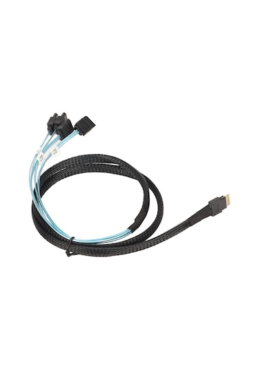 Springsun Sff-8654 İle 4 Sata 7pin Bağlantılı 12gbps Hızlı Veri Transferi Sunucu Disk Dizisi Sas Kablosu 1m