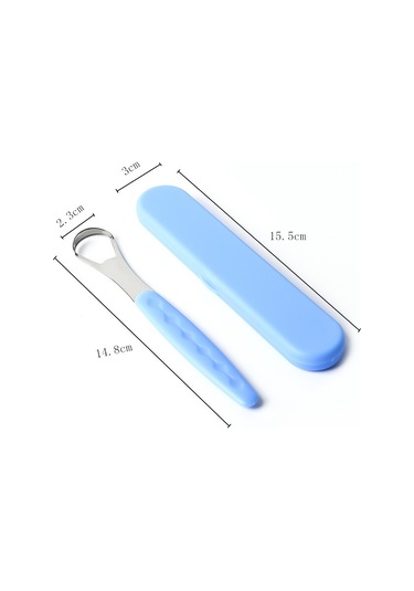 Kyver Dil Temizleme Aparatı Metal Mavi