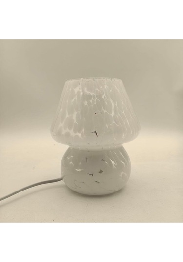 Agoodshop Masa Lambası Küçük Başucu Cam Yarı Saydam Masa Oturma Odası Abd Fişi Renkli Amber