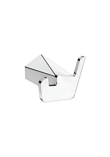 %100 Pirinç Modern Ikili Bornoz Askılığı