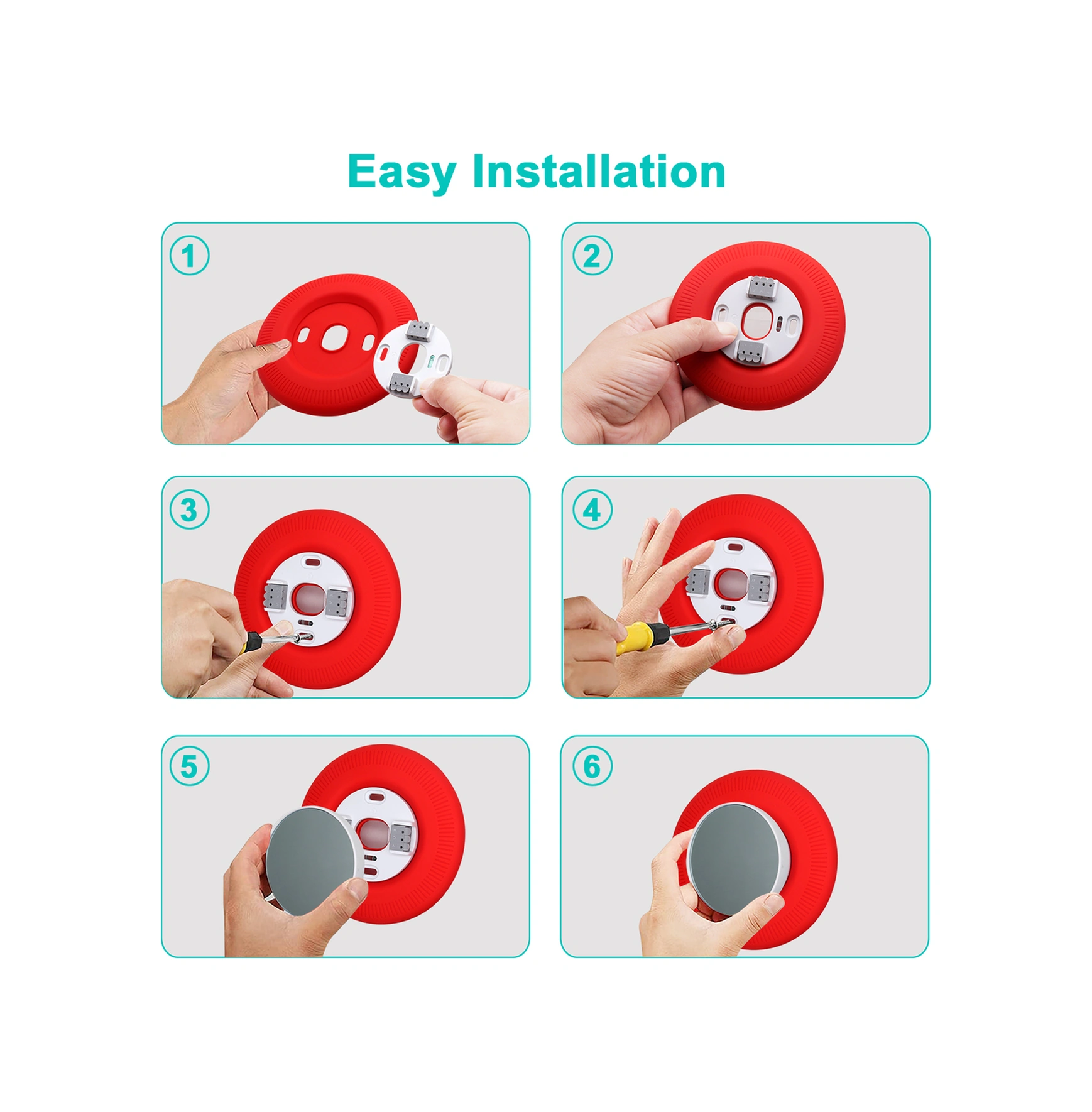 Youmex Google Nest Termostat İçin Beyaz Silikon Korumalı Kapak - Koruyucu Zarf