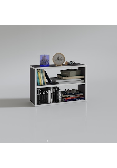 Kenzlife Kitaplık Nihan 040 060 20 Gri Duvar Rafı