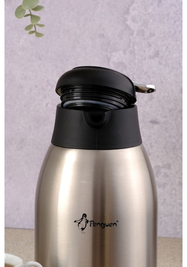 Penguen 1200XS - 2 Litre Paslanmaz Çelik Termos Çelik Tabanlı