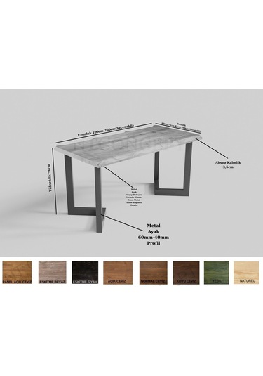 Ntconcept Onvo Masif Ağaç Çalışma Masası