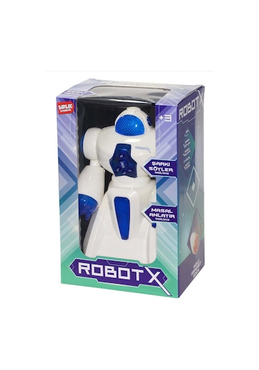 Kutulu Pilli İngilizce Konuşan Robot X