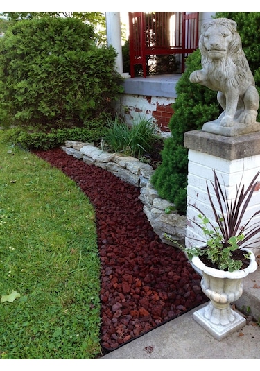 Kırmızı Pomza Taşı 8-16 Mm 15  KG Volkanik Cürüf Ponza Lav Kırığı