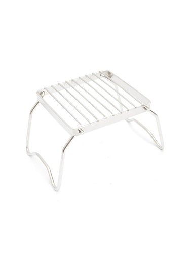 Pazly Katlanabilir Gümüş Çelik Kamp Izgarası - Hafif & Taşınabilir Bbq Seti Gümüş