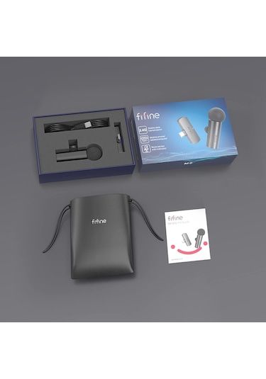 Fifine M6 Kablosuz Type C Yaka Mikrofonu Android PC