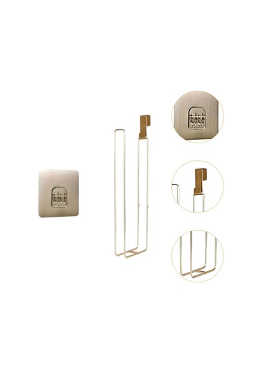 Homyl Tuvalet Kağıdı Tutucusu Banyo Organizasyonu Ofis Yurt Altın