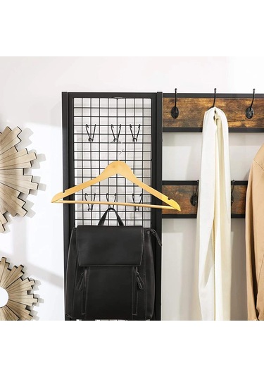Metal Portmanto, Elbise Askılığı, Vestiyer, Ayakkabılık, Siyah, Tel Askılık Siyah